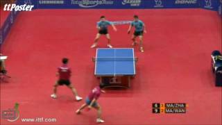 Austrian Open 2011 Ma LongWang HaoMa LinZhang Jike [upl. by Llenra]