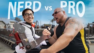 I built an Exoskeleton to challenge Pro Arm Wrestlers [upl. by Leroj493]