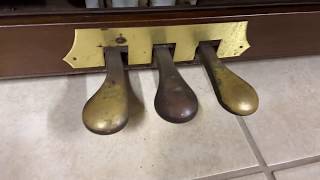 Clean your piano pedals with brasso and wire wool [upl. by Eudo33]