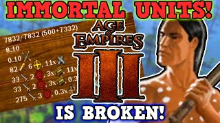 Age of Empires 3 IS A PERFECTLY BALANCED GAME WITH NO EXPLOITS  Invincibility Exploit Is Broken [upl. by Oxley803]