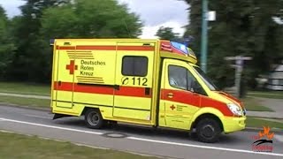 German ambulances and other EMS vehicles responding [upl. by Janos567]