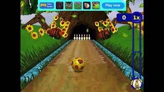 Gutterball Golden Pin Bowling Pumpkin Fields Gameplay 🎳 [upl. by Akeit113]