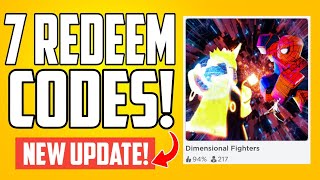 Dimensional Fighters CODES 2024  EVERY WORKING CODES  ALL ROBLOX CODES [upl. by Neelak166]