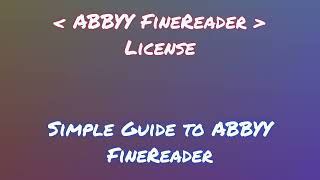 Setup ABBYY FineReader on Your PC for 2024 [upl. by Zamora89]