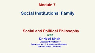 Social Institutions And Family as a Social Institution [upl. by Bannister]