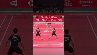 Super Rally 🔥🔥🔥  LiangWang CHN vs HokiKobayashi JPN bwf badminton shorts [upl. by Sergent699]