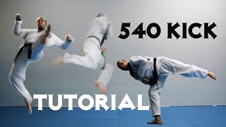 Удар 540°  обучающее видео 🥋😮 Art Way Taekwondo [upl. by Enerahs824]