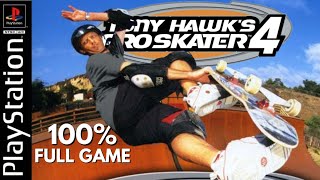 TONY HAWKS PRO SKATER 4  100 Full Game Walkthrough  PS1 Gameplay [upl. by Pate]