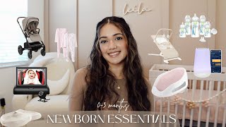 NEWBORN ESSENTIALS 2024  baby must haves 03 months first time mom 🤍 [upl. by Ydissac799]