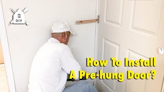 How To Remove and Install A Prehung Door DIY Homeimprovement [upl. by Camroc]