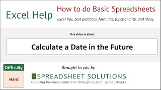 Calculate a Date in the Future [upl. by Cranford]