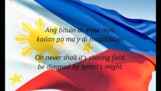 Philippine National Anthem  quotLupang Hinirangquot TLEN [upl. by Massarelli540]