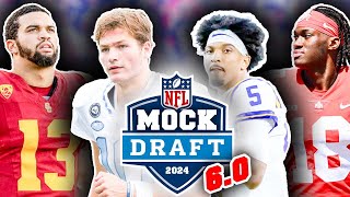 2024 NFL FirstRound Mock Draft For All 32 Picks 60 THE DRAFT IS SET  TPS [upl. by Ayotyal]