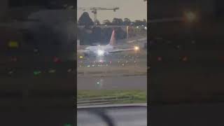 Virgin airlines landing Sydney airport sydneyairport [upl. by Enohsal]