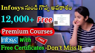 infosys Springboard Free Courses with Certificates  Work From Home Jobs In Telugu Jobs In Telugu [upl. by Sung]