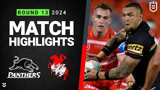 NRL 2024  Panthers v Dragons  Match Highlights [upl. by Davide]