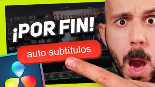 ¡DESCÁRGALO YA 🔥 SUBTÍTULOS AUTOMÁTICOS en DAVINCI RESOLVE 185 STUDIO [upl. by Messab]