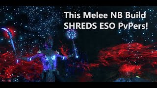 AGGRESSIVE Melee Nightblade Gameplay  Carrying Two ESO Deathmatches [upl. by Denten]