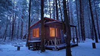 6 months building cabin in the woods off grid house start to finish [upl. by Mcgregor]