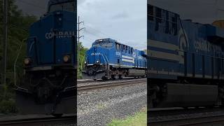 NS 8098 ConRail leads an autorack at Wyo Jct [upl. by Ferd]