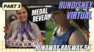 Disney 100 Challenge Medal Reveal  5k Race part 3  runDisney Virtual Summer Series  August 2023 [upl. by Camm717]