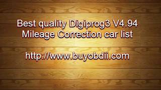 2018 Digiprog 3 V494 Mileage Correction tool support car list [upl. by Ennaillij358]