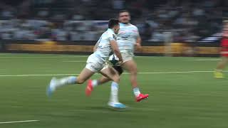 TOP 14  Essai de Nolann LE GARREC 3 R92  Racing 92  Oyonnax Rugby [upl. by Gaskins]