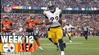 Pittsburgh Steelers vs Cincinnati Bengals  2023 Week 12 Game Highlights [upl. by Eecart]