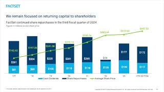 FactSet Research Systems FDS Q3 2024 Earnings Presentation [upl. by Uttasta]