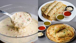 I Combined Egg amp Flour Make This Delicious Liquid Dough Egg Paratha  No Knead No Dough Paratha [upl. by Roi232]