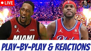 Philadelphia Sixers vs Miami Heat Live PlayByPlay amp Reactions Sixers Heat NBA [upl. by Anniram784]