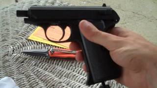 Shooting the Walther PPK CO2 Pistol MicroReview [upl. by Landmeier]