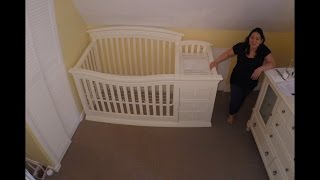 Baby Crib Assembly Time Lapse  Sorelle Verona 4in1 [upl. by Einnij]