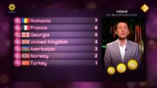 EUROVISION 2010 FINAL  VOTING 15 [upl. by Aivital]