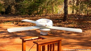 Westinghouse Comet Ceiling Fan Destruction [upl. by German279]