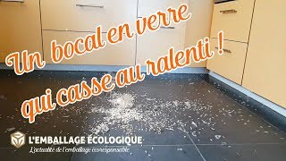 Un bocal en verre qui casse au ralenti [upl. by Eilra]