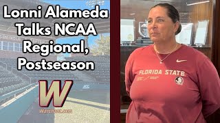 FSU Softball Coach Lonni Alameda Interview Previews NCAA Regional Round  Warchant TV FSU [upl. by Georgianne]