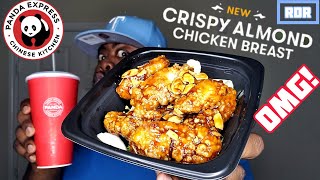 CRISPY ALMOND CHICKEN Panda Express Review🐼🍗🍲 [upl. by Eeryk470]