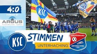 KSCStimmen nach Unterhaching 32 Spieltag [upl. by Eahsal82]