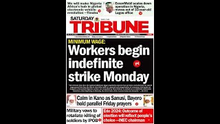 Nigerian Dailies FrontPage News Update  Saturday June 1st 2024 [upl. by Dunaville765]