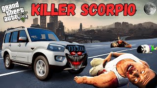 GTA 5  Franklin amp Shinchans Car Is A Cursed Killer Car GTA 5 SCORPIO1 [upl. by Hull]