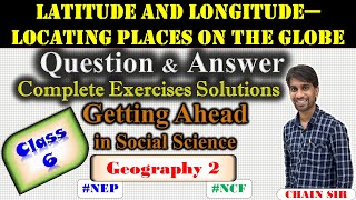 Class 6 Geography Chapter 2 Latitude And Longitude Question Answer  Getting Ahead in Social Science [upl. by Dael]