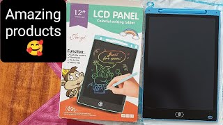 LCD panel colorful writing tablet Review Digital slate  review writingtablet students [upl. by Karilynn]