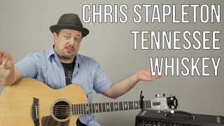 Chris Stapleton  Tennessee Whiskey  Guitar Lesson  How To Play Super Easy Beginner Acoustic [upl. by Naugal]