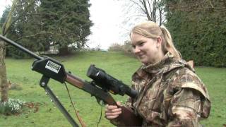 Abbey Burton hunts rabbits with night vision [upl. by Aleacin]