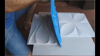 Como Fazer Placas de Gesso 3D por 2 Reais a peça [upl. by Dominus]