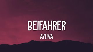 Ayliva  Beifahrer Lyrics [upl. by Elleiram]