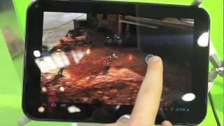 Toshiba 77quot Tegra 3 tablet handson [upl. by Folger345]