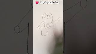 How to draw Doremon  very easy diagram  viralvideo viralshorts drawing art [upl. by Krock]