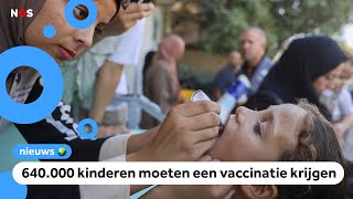 Vaccinatieactie gestart in Gaza tegen de gevaarlijke ziekte polio [upl. by Teddy]